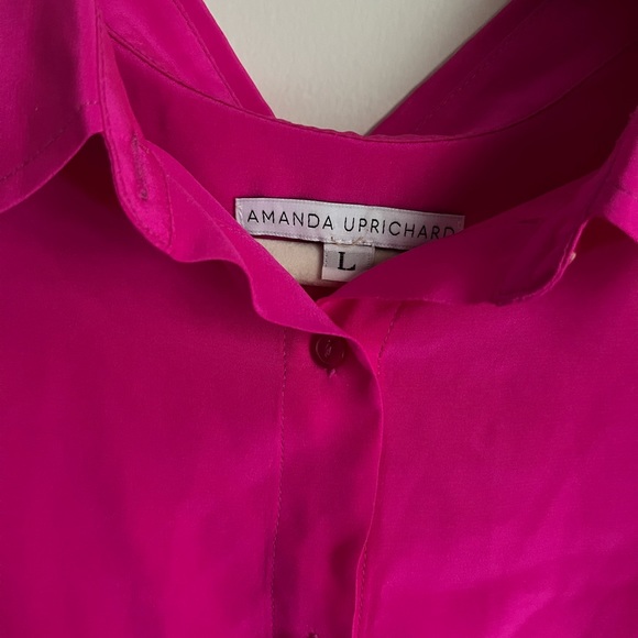 Amanda Uprichard 100% Pink Sleeveless Silk Dress - Picture 2 of 3
